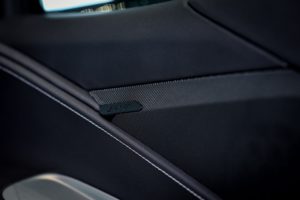Closeup of Bose Speaker in 2020 C8 Corvette