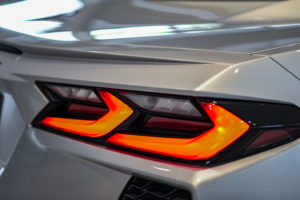 Silver 2020 Corvette Illuminated Taillight